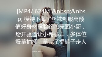 [MP4/ 624M]&nbsp;&nbsp; 模特下海了丝袜制服高颜值好身材露脸约啪蒙面小哥，掰开骚逼让小哥舔弄，多体位爆草抽插，草完了提裤子走人